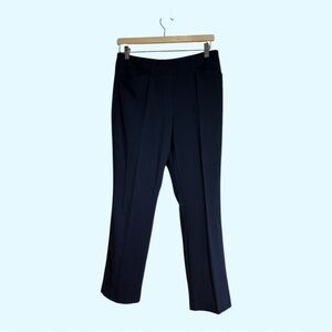 Chicos Navy Straight Leg Career Work Slacks Size 00 = Size 2